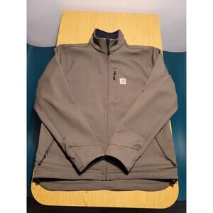 Carhartt Mens Rain Defender Relaxed Fit LARGE Softshell Jacket Charcoal L